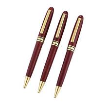 Vintage Rosewood Wood Splicing Ballpoint Pen Suit Wood Splicing Pencil Case Making Enterprise Logo Creative Craft Gift Wooden Box
