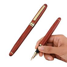 Vintage Rosewood Wood Splicing Ballpoint Pen Suit Wood Splicing Pencil Case Making Enterprise Logo Creative Craft Gift Wooden Box