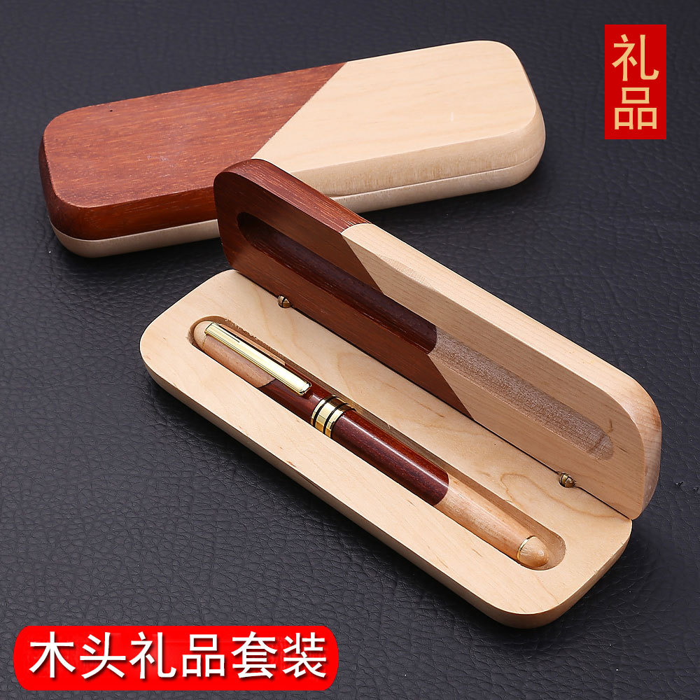 Retro Wooden Pen Set of Parquet Pen Company School Gift Wooden Box Gift Set Red Wood Pen in Stock Wholesale Retro Wooden Pen Set of Parquet Pen Company School Gift Wooden Box Gift Set Red Wood Pen in Stock Wholesale