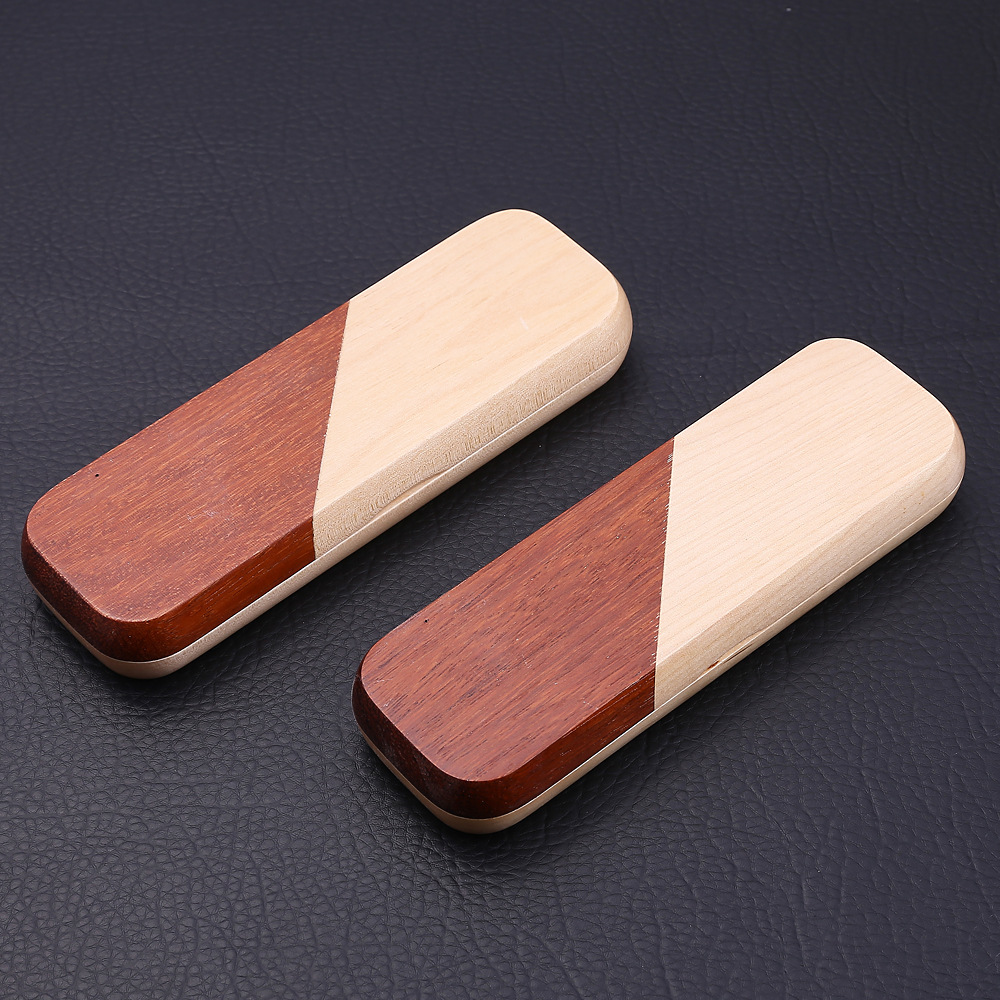 Patchwork Pen Set Wooden Box Gift Practical School Company Staff Gift Wooden Pen Logo Production Spot