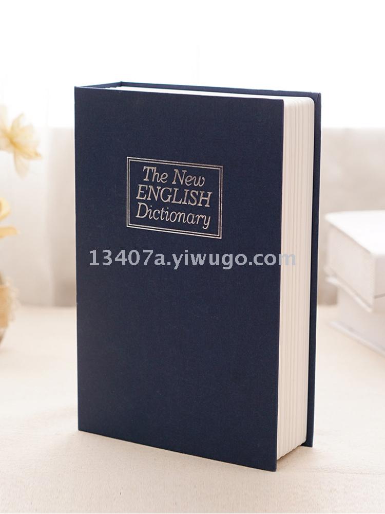 Vintage storage box creative book box with lock desktop wooden box personalized vintage certificate change gift box