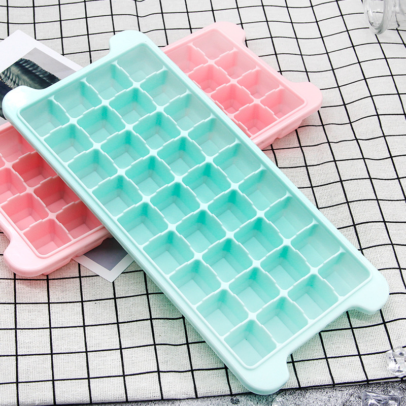 Silicone Ice Tray 24 Grid 36 Grid with Lid Household Ice Maker Ice Tray Chocolate Mold Supplementary Food Box Cake Baking