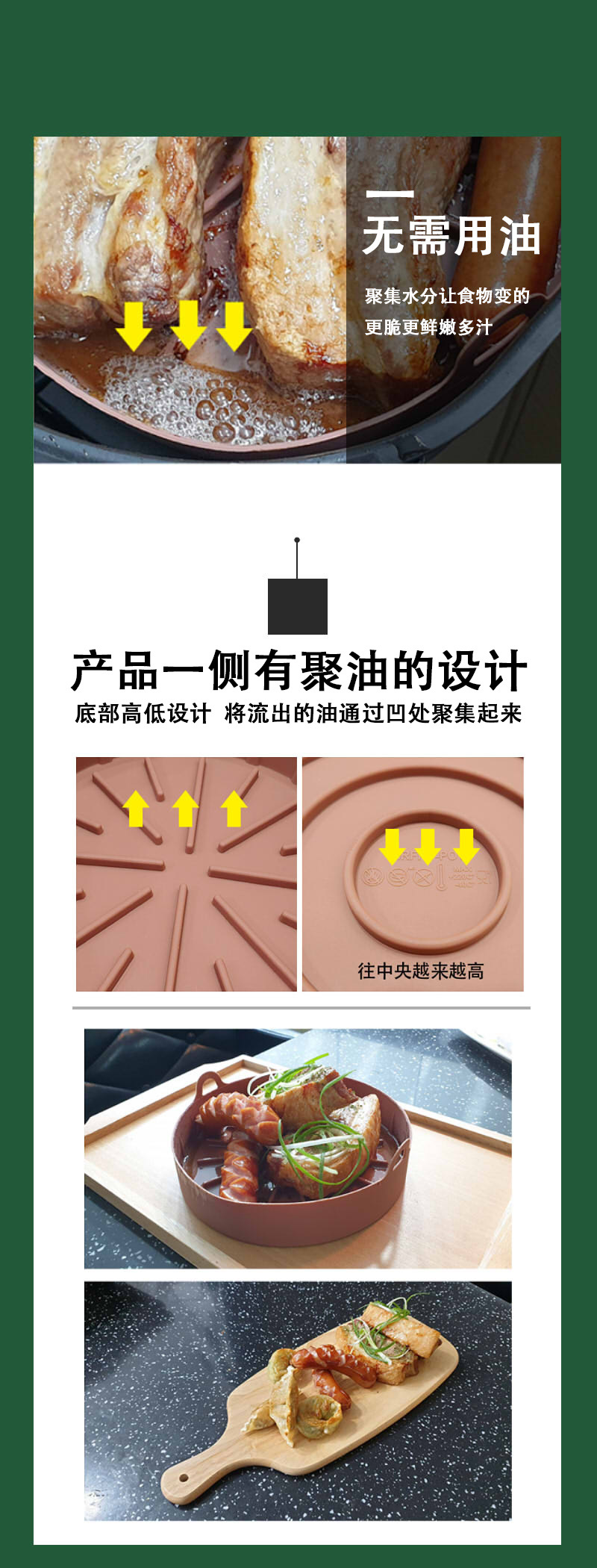 Silicone Food Grade Bakeware Silica Gel Cake Baking Tray Microwave Oven Bakeware Oven Air Fryer Professional Bakeware