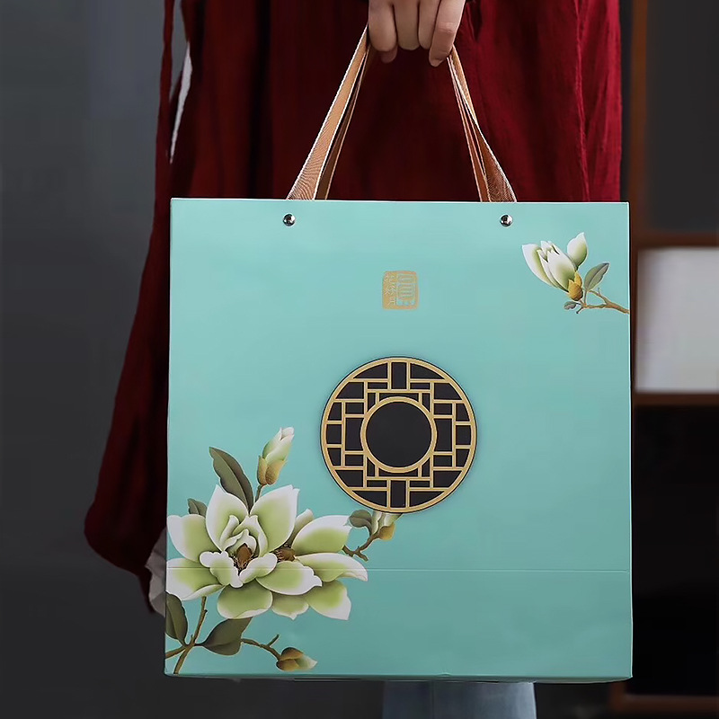 Festival Business Leaders Gift Blooming Flowers and Full Moon Tea Moon Cake Tea Containers Tea Tray Kung Fu Tea Set
