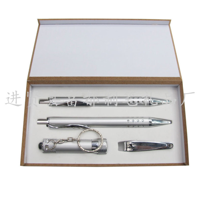 The wooden box (gift pen leather Keychain) business gifts men Gift Set
