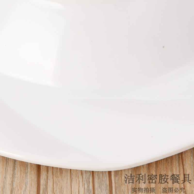 Melamine Tableware Imitation Porcelain Solid Color Simple European Cake Plate Creative Tableware Food Tray Party Barbecue Party Plate