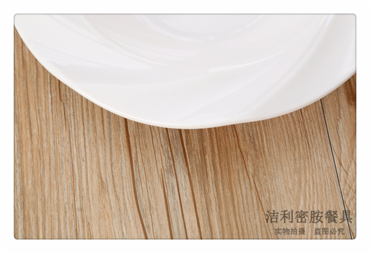 Melamine Tableware Imitation Porcelain Solid Color Simple European Cake Plate Creative Tableware Food Tray Party Barbecue Party Plate