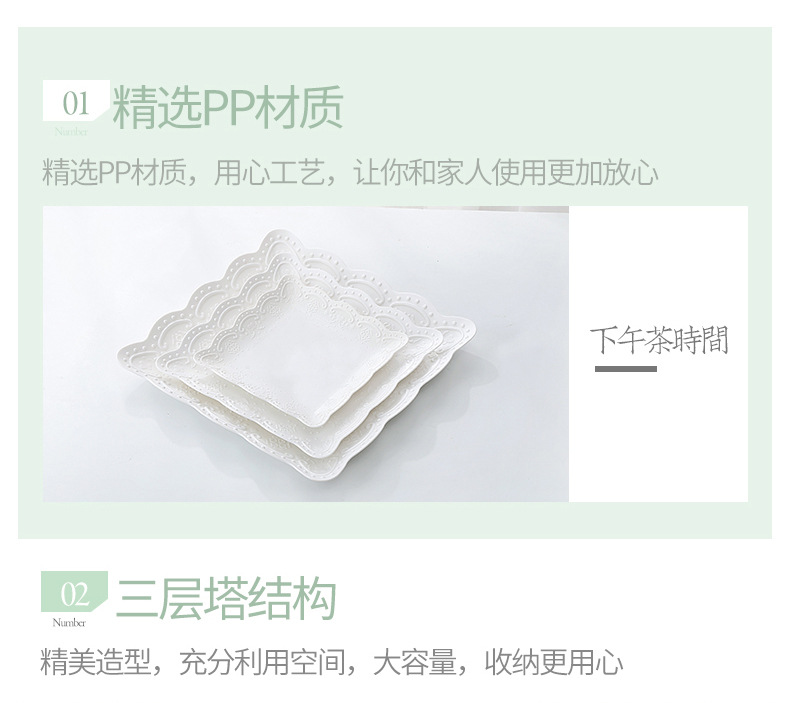 ThreeLayer Fruit Plate Dried Fruit Tray Afternoon Tea Snack Tray Dessert Table MultiLayer Cake Stand Cake Tabletop