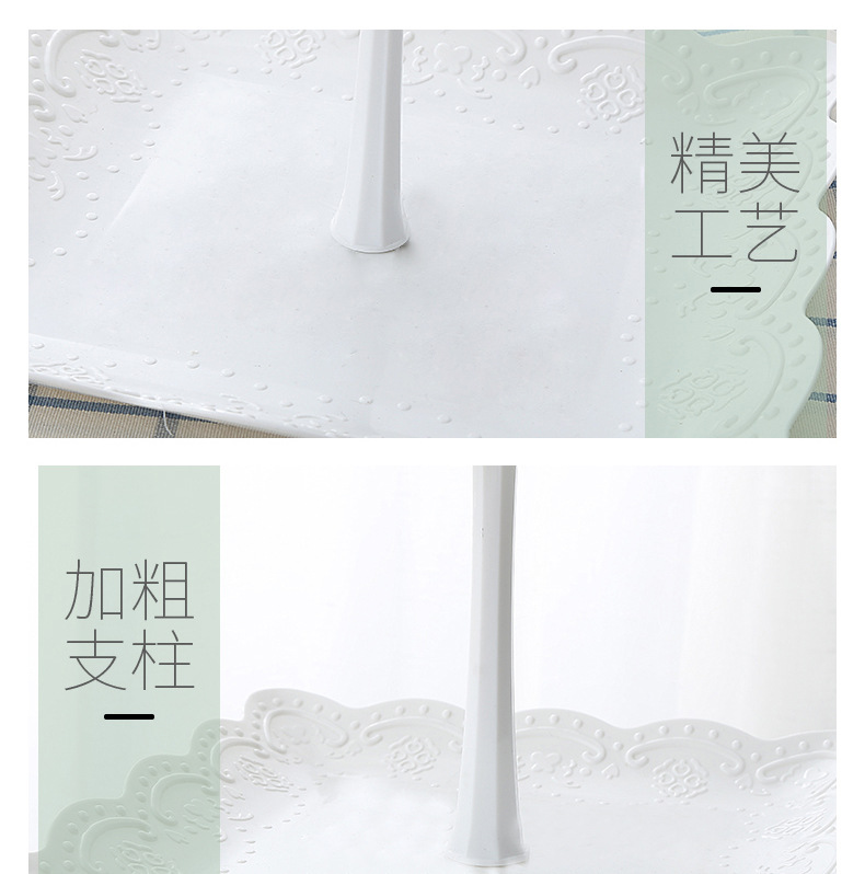 ThreeLayer Fruit Plate Dried Fruit Tray Afternoon Tea Snack Tray Dessert Table MultiLayer Cake Stand Cake Tabletop