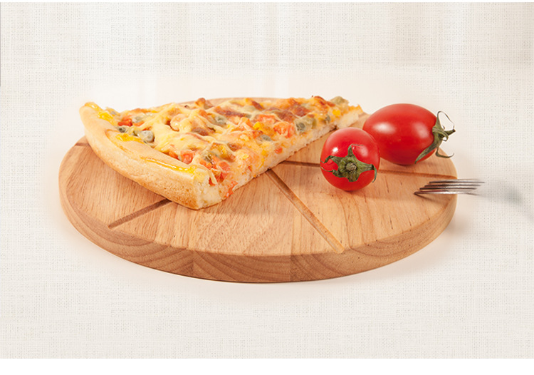 Haomulai Cut Pizza Plate Wooden Cut Fruit Cutting Board round Pizza Tray Bread Cake Base Plate Dish Haomulai Cut Pizza Plate Wooden Cut Fruit Cutting Board round Pizza Tray Bread Cake Base Plate Dish