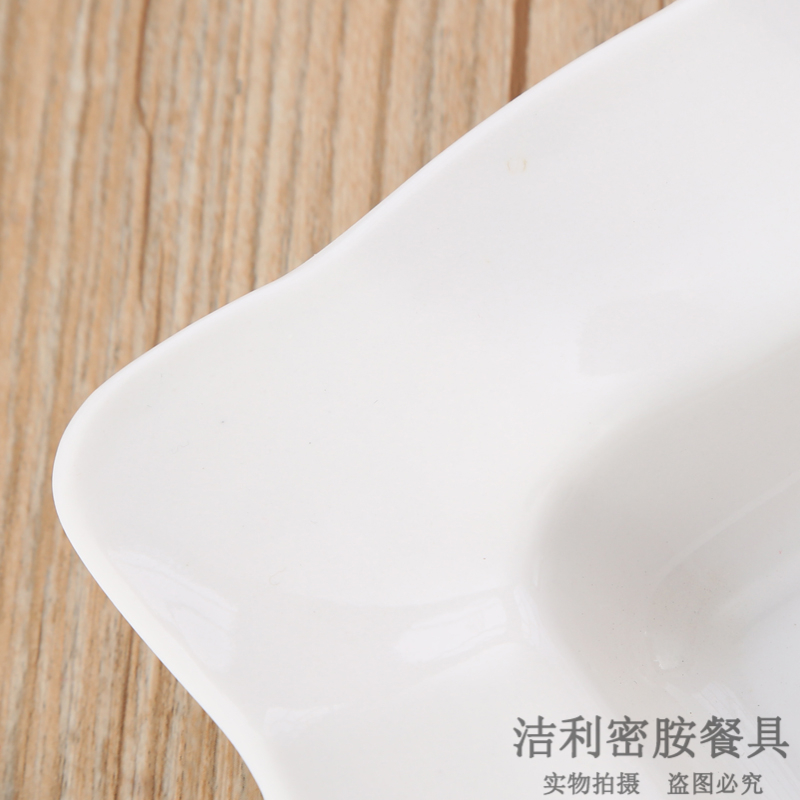 Pure White Melamine Rectangular Tray Simple Water Cup Storage Tray Tea Tray Fruit Plate European Cake Tray and Dinner Plate