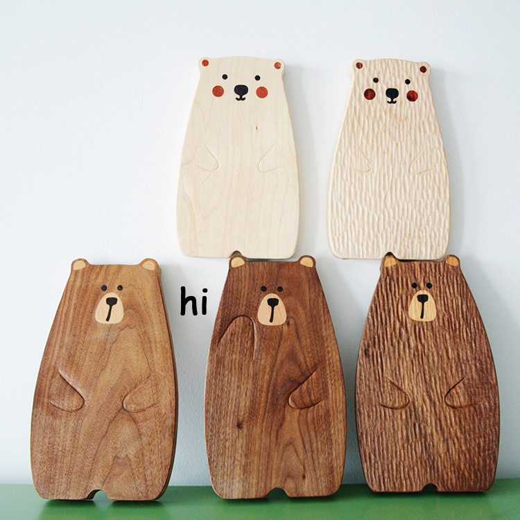 Cartoon Black Walnut Maple Whole Wood Bread Board Sushi Board Pizza Plate Cake Dessert Tray Children's Steak Plate Cartoon Black Walnut Maple Whole Wood Bread Board Sushi Board Pizza Plate Cake Dessert Tray Children's Steak Plate