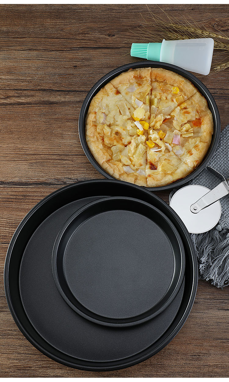 Pizza Plate Oven Household Pizza Plate Baking Tray Cake Mold Baking Tool