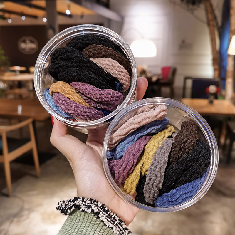 High Elastic Rubber Band Adult Hair Tie Seamless Hairband Thick Hair Rope Female Hair Tie Korean Ornament