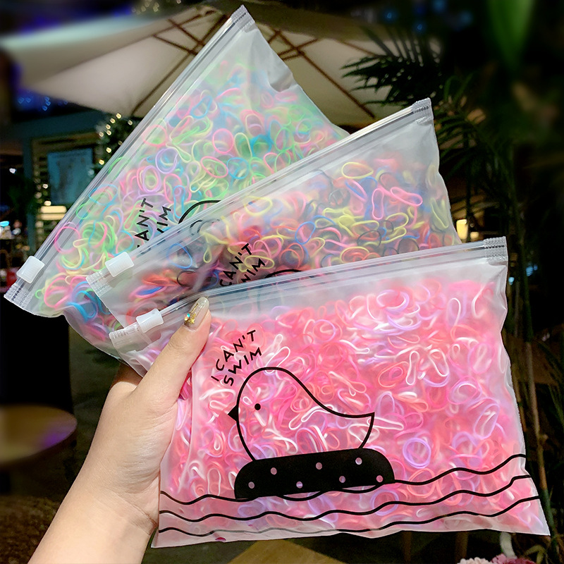 Hair Elastic Band Girls&#039; Baby Disposable Rubber Band Hair Rope Fresh and Cute Headband Hair Ring Hair Accessories