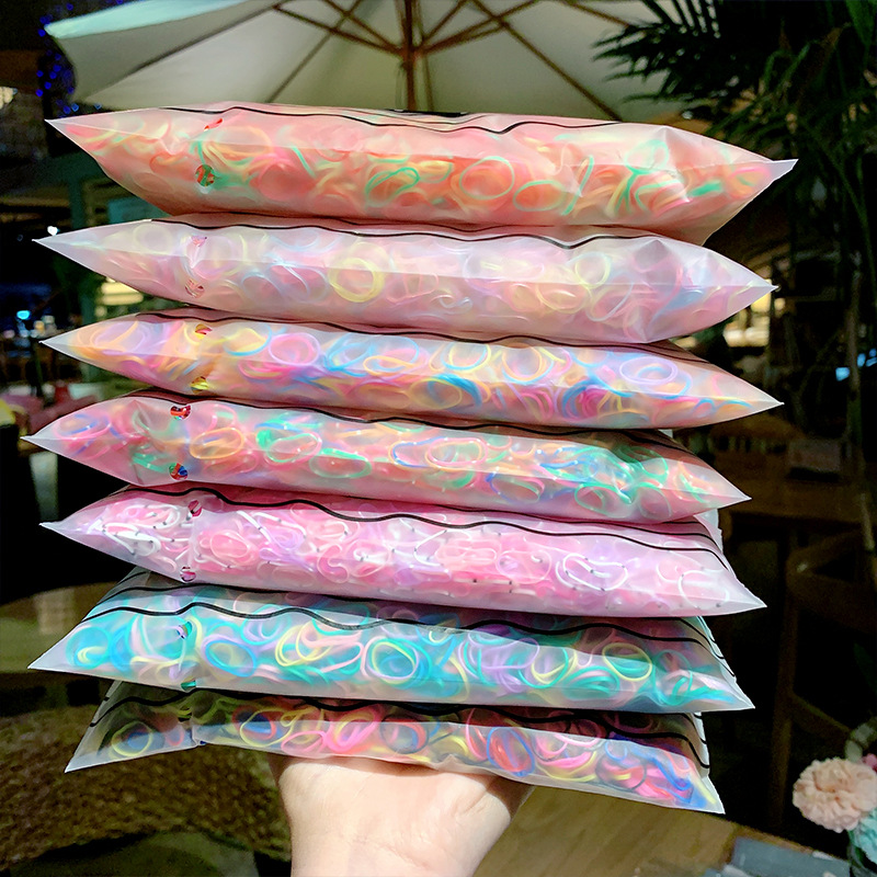 Hair Elastic Band Girls&#039; Baby Disposable Rubber Band Hair Rope Fresh and Cute Headband Hair Ring Hair Accessories
