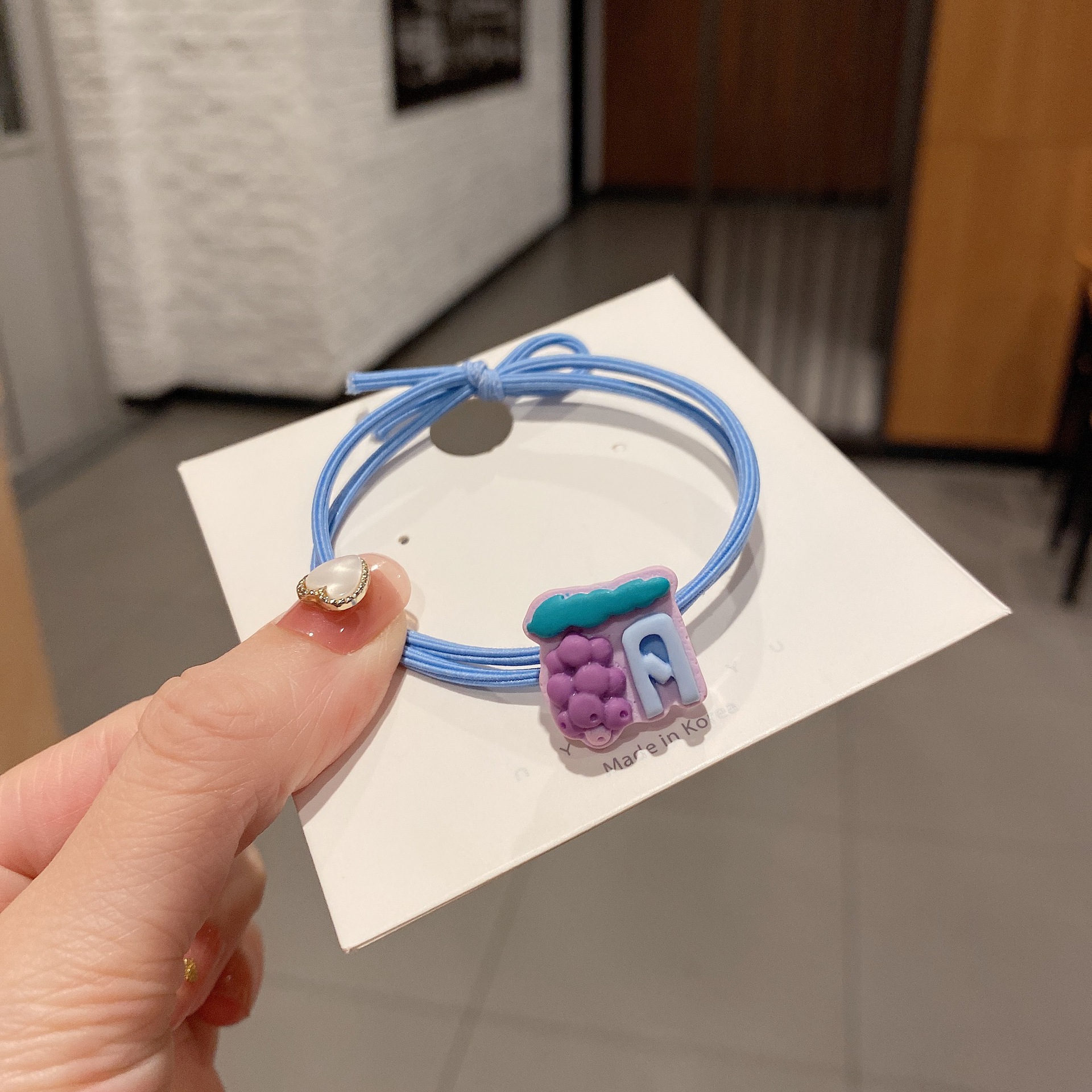 Korean Style Fashion Hair Rope Creative Fruit Element Cute Girl Ponytail Rubber Band Spot High Elastic Hair Accessories Hair Rope