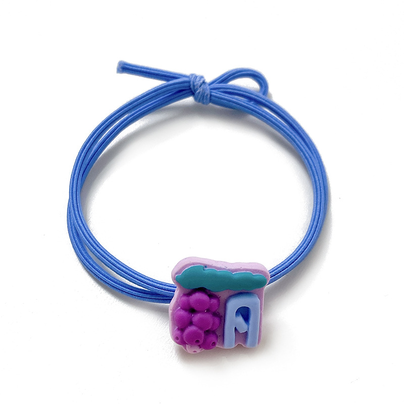 Korean Style Fashion Hair Rope Creative Fruit Element Cute Girl Ponytail Rubber Band Spot High Elastic Hair Accessories Hair Rope