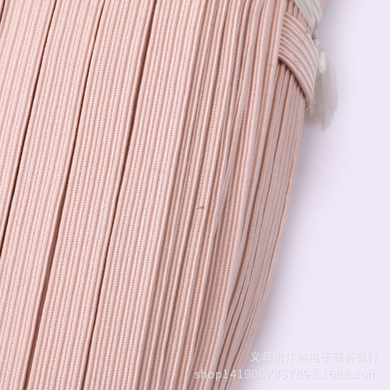 [Factory Direct Supply] Spot Supply Multiple Specifications Color Elastic Band Knitting Elastic Cord Edge Covered Rubber Band