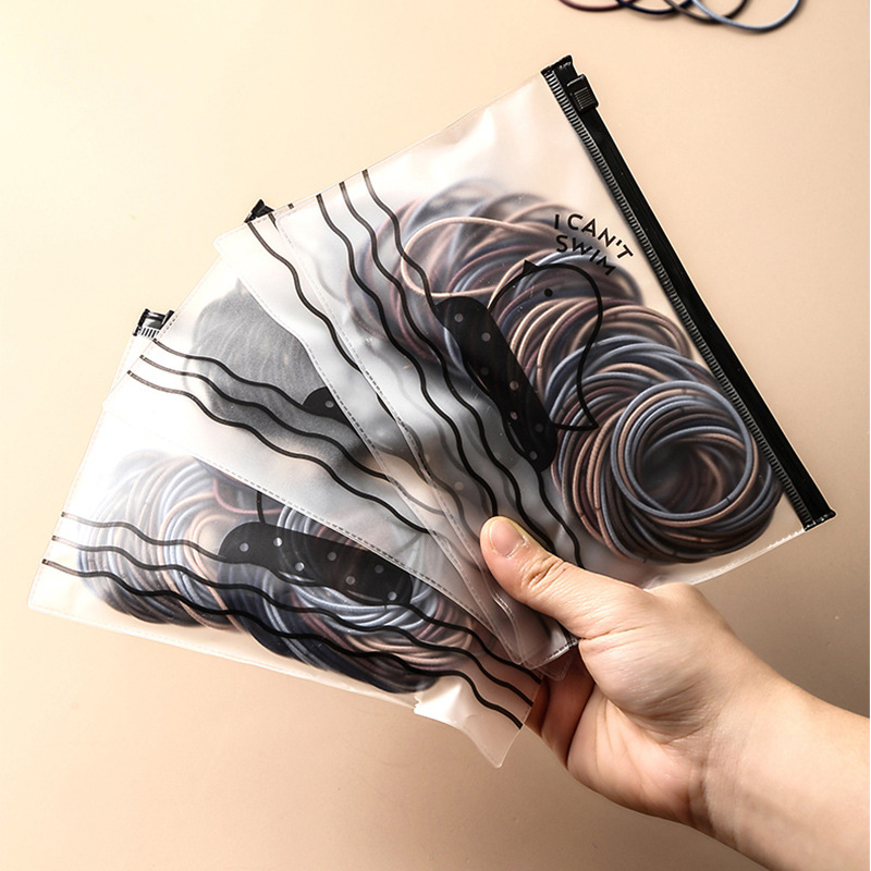 Online Influencer Head String Ins Simple Small Circle Thin Hair Rope Girl Tie Hair Elastic Rubber Band Basic Hair Ring Headdress