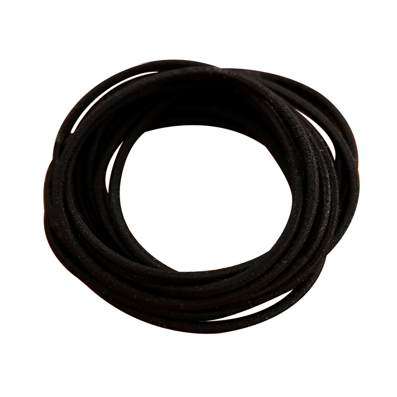 Online Influencer Head String Ins Simple Small Circle Thin Hair Rope Girl Tie Hair Elastic Rubber Band Basic Hair Ring Headdress