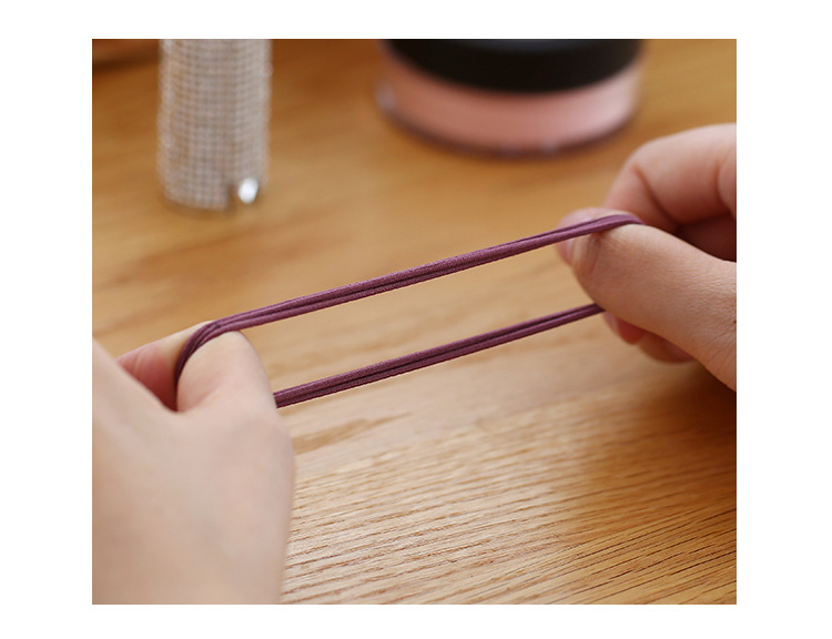 Online Influencer Head String Ins Simple Small Circle Thin Hair Rope Girl Tie Hair Elastic Rubber Band Basic Hair Ring Headdress