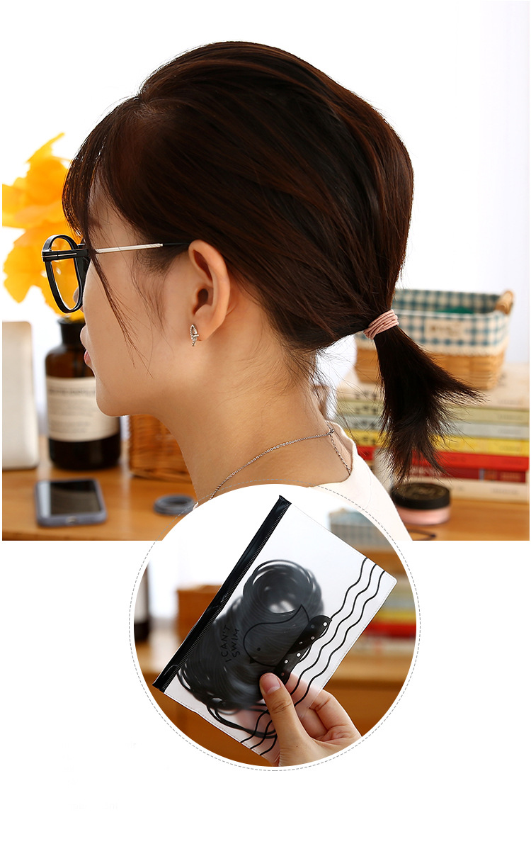 Online Influencer Head String Ins Simple Small Circle Thin Hair Rope Girl Tie Hair Elastic Rubber Band Basic Hair Ring Headdress