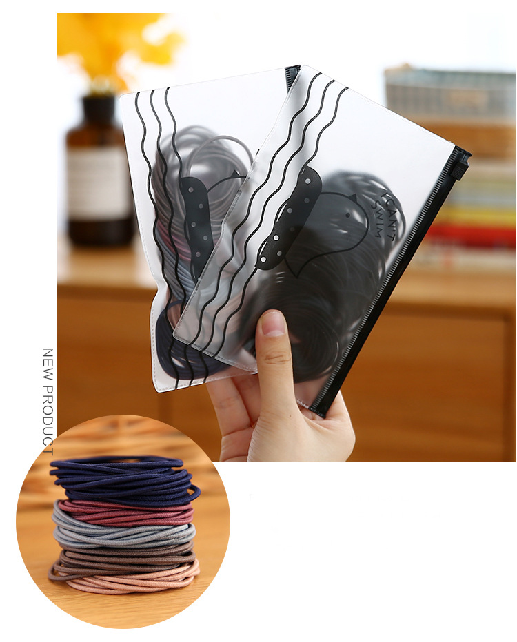 Online Influencer Head String Ins Simple Small Circle Thin Hair Rope Girl Tie Hair Elastic Rubber Band Basic Hair Ring Headdress