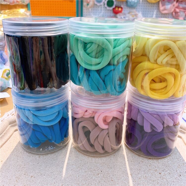 Seamless Hair Rope Internet Celebrity Color Hair Ring High Elastic Hair Bands Candy Color Rubber Band Hair Accessories