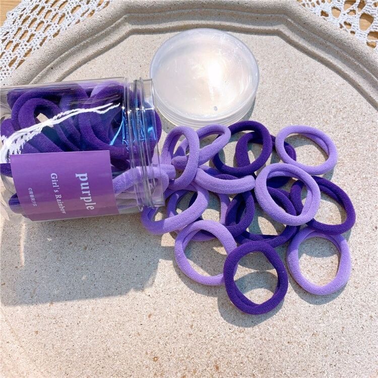 Seamless Hair Rope Internet Celebrity Color Hair Ring High Elastic Hair Bands Candy Color Rubber Band Hair Accessories Seamless Hair Rope Internet Celebrity Color Hair Ring High Elastic Hair Bands Candy Color Rubber Band Hair Accessories