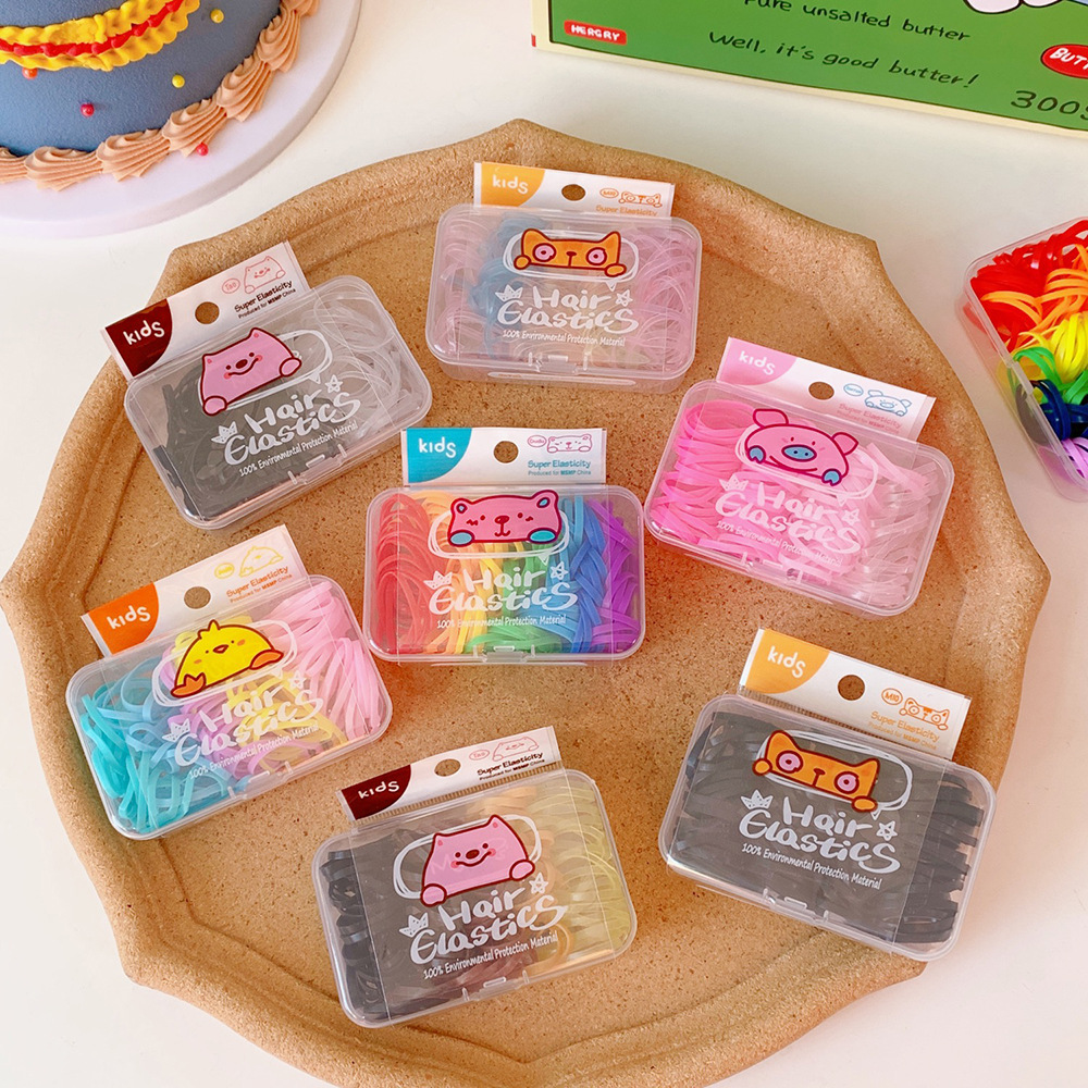 Japanese Cute Jelly Color Candy Color Hair Elastic Band Boxed Rubber Band Baby Hair Ties Disposable Rubber Band Japanese Cute Jelly Color Candy Color Hair Elastic Band Boxed Rubber Band Baby Hair Ties Disposable Rubber Band