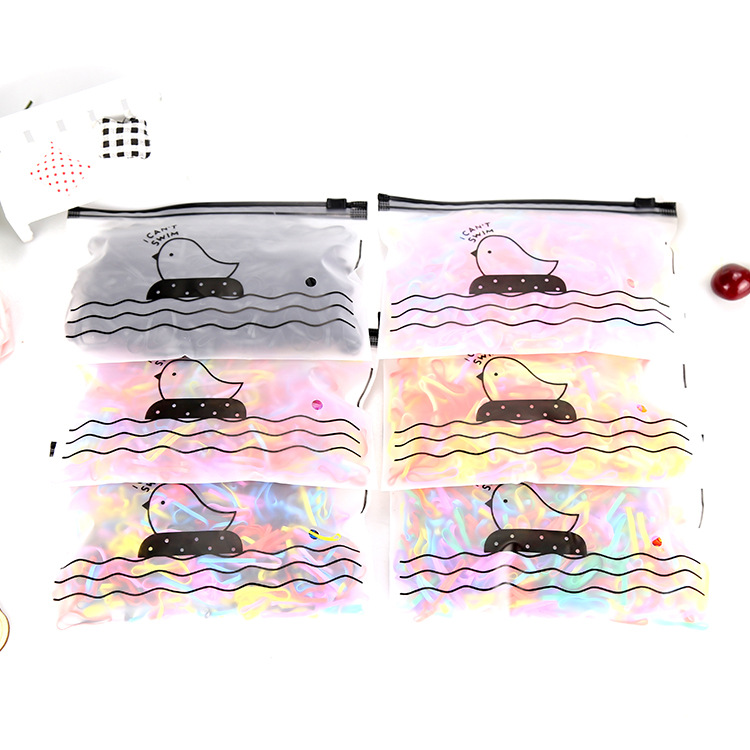 Chicken Bag 1000 Children&#039;s Color Disposable Small Rubber Band Kindergarten Hair Elastic Band Hair Ring