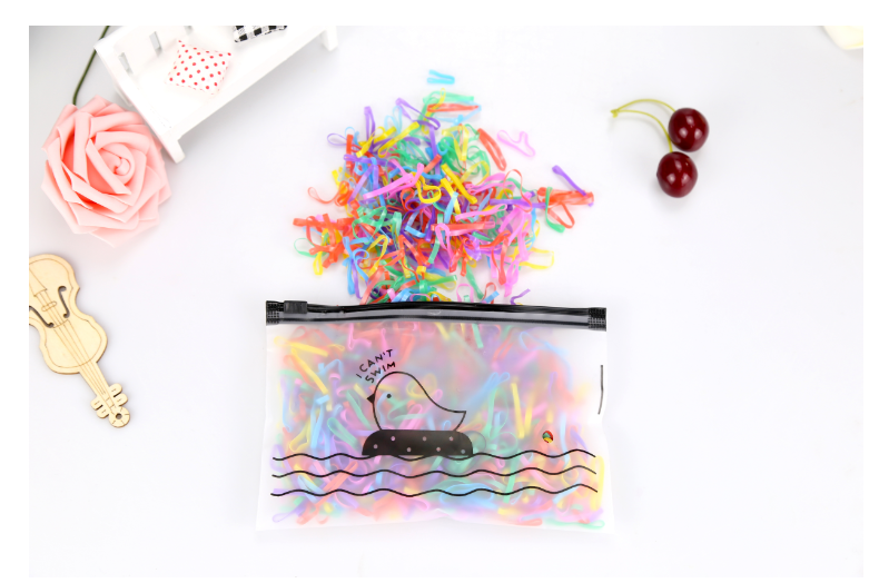 Chicken Bag 1000 Children's Color Disposable Small Rubber Band Kindergarten Hair Elastic Band Hair Ring