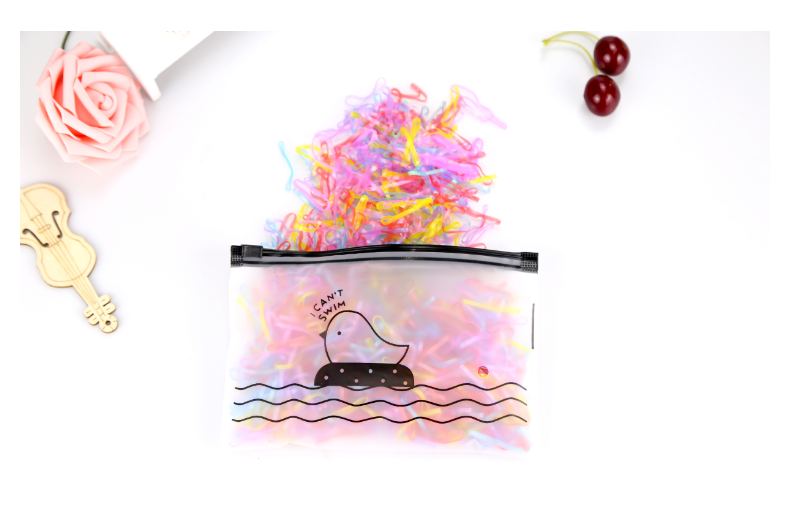 Chicken Bag 1000 Children's Color Disposable Small Rubber Band Kindergarten Hair Elastic Band Hair Ring