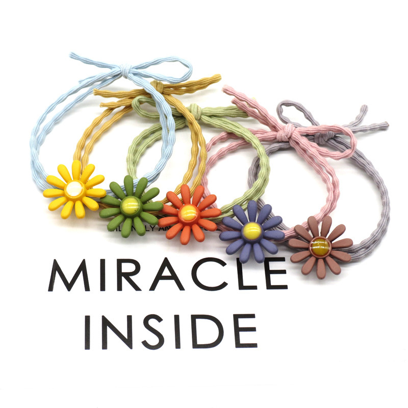 Influencer Head String Little Daisy Hair Band Hair Band Korean Style Cute High Elastic Rubber Band Yiwu Stall Headdress