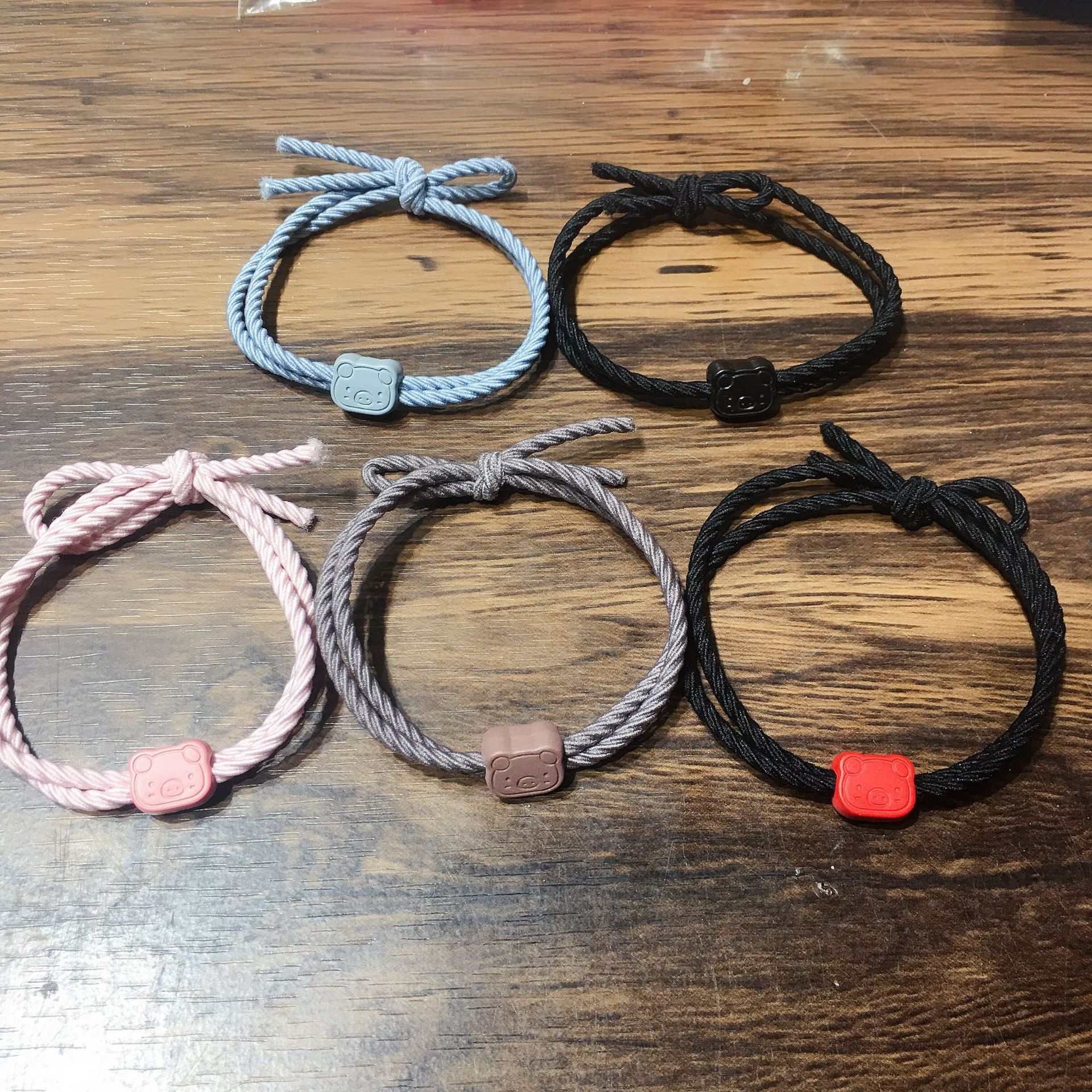 Online Influencer Headdress Whole Chinese Style Headband Simple Knot Rubber Band Basic High Elastic Bracelet DualUse