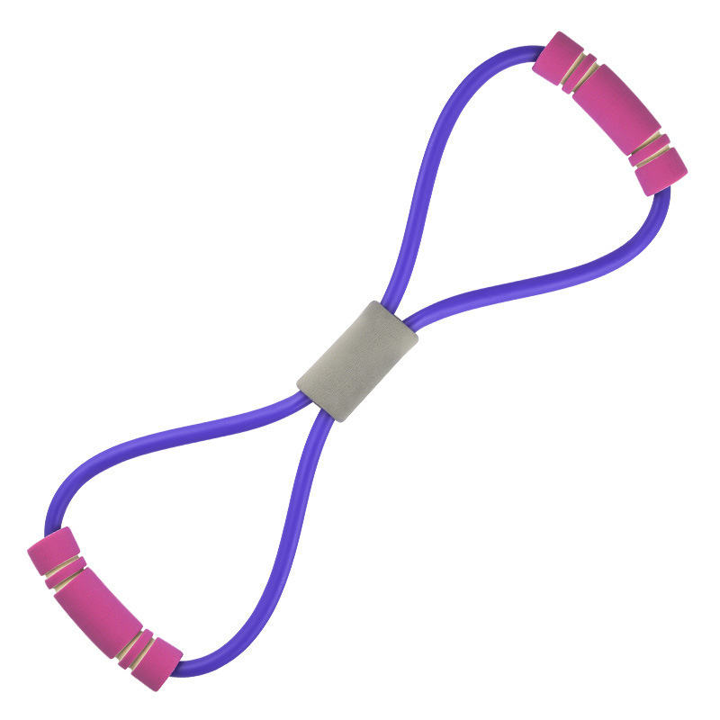 8-Word Pulling Rope Eight-Word Chest Expander Chest Expander Breast Shaping Yoga Rubber Band Stretch Band Elastic String