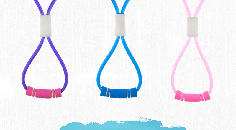 8-Word Pulling Rope Eight-Word Chest Expander Chest Expander Breast Shaping Yoga Rubber Band Stretch Band Elastic String
