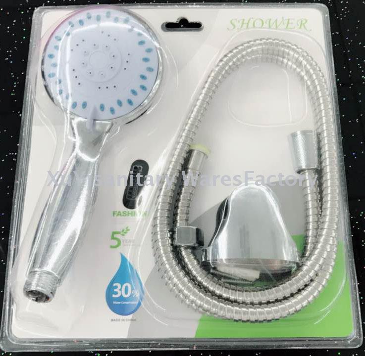 Hotel bathroom plating multi-function shower plastic plastic plastic cap hose shower Kit