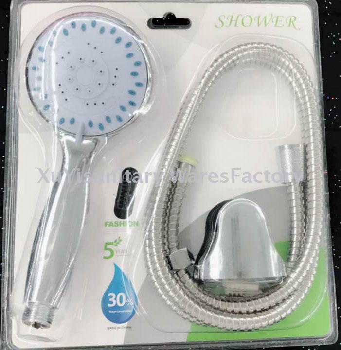 Hotel bathroom plating multi-function shower plastic plastic plastic cap hose shower Kit
