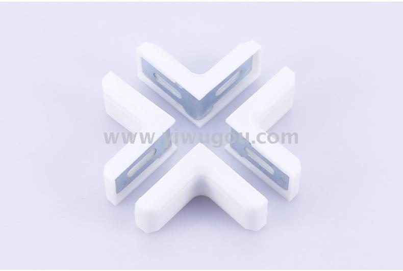 Plastic cap Angle code 90 degrees thickened cabinet Angle code furniture connector 7 type plastic Angle iron 