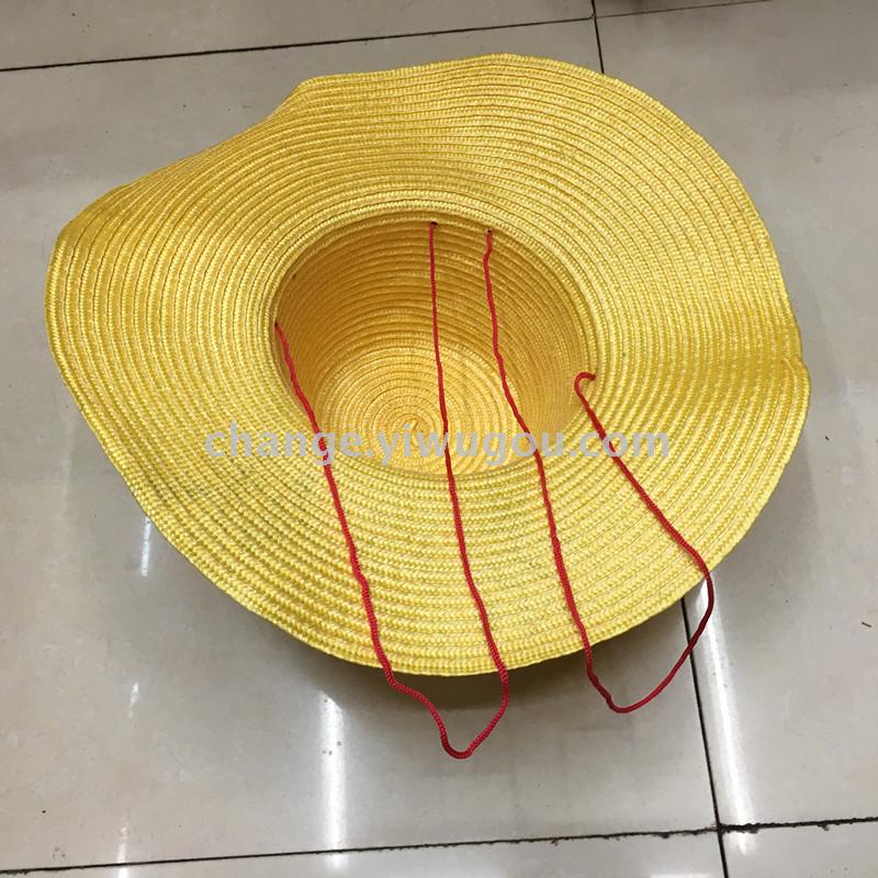 Plastic cap yellow big yellow hat 42cm sun hat. Plastic cap yellow big yellow hat 42cm sun hat.