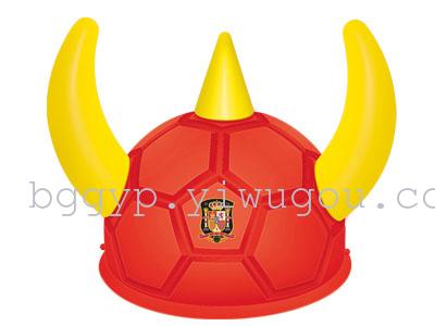 Football Horn Hat Game Essential Plastic Cap Football Horn Hat Football Horn Hat Game Essential Plastic Cap Football Horn Hat