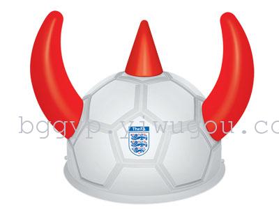 Football Horn Hat Game Essential Plastic Cap Football Horn Hat