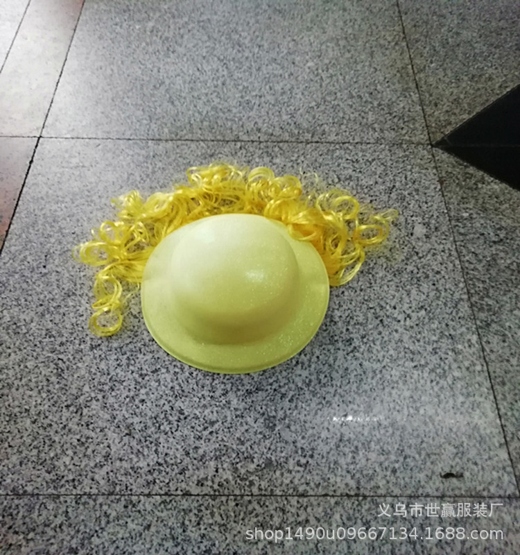 PVC rain ball hat holiday party costume ball plastic cap laser ball hat
