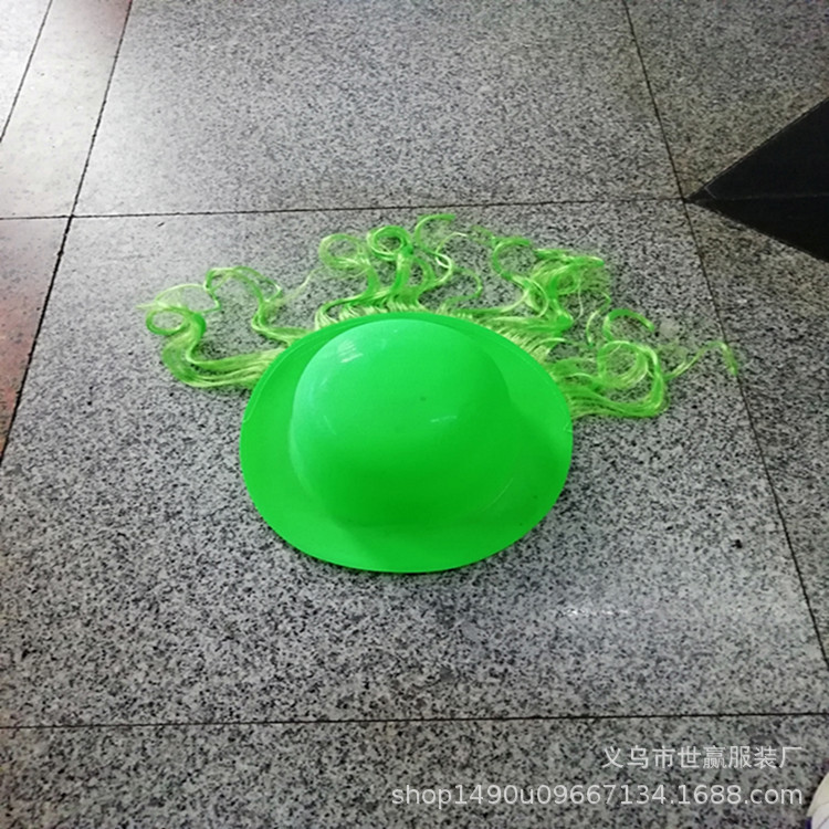 PVC rain ball hat holiday party costume ball plastic cap laser ball hat