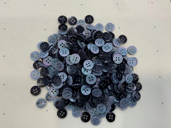 Shirt Colorful Resin Plastic Button Small Black Button round Small White