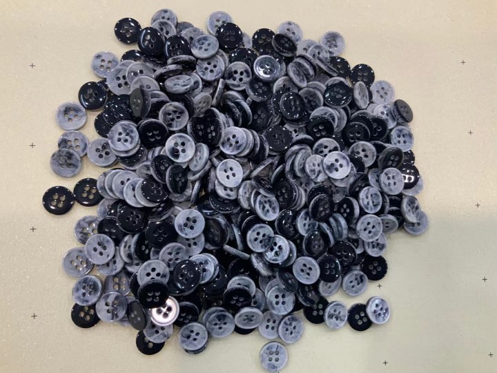 Shirt Colorful Resin Plastic Button Small Black Button round Small White