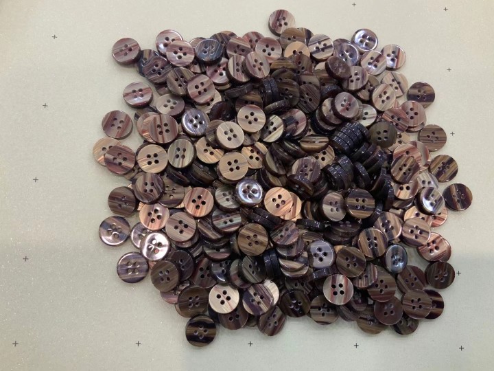 Shirt Colorful Resin Plastic Button Small Black Button round Small White