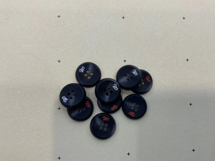 Shirt Colorful Resin Plastic Button Small Black Button round Small White